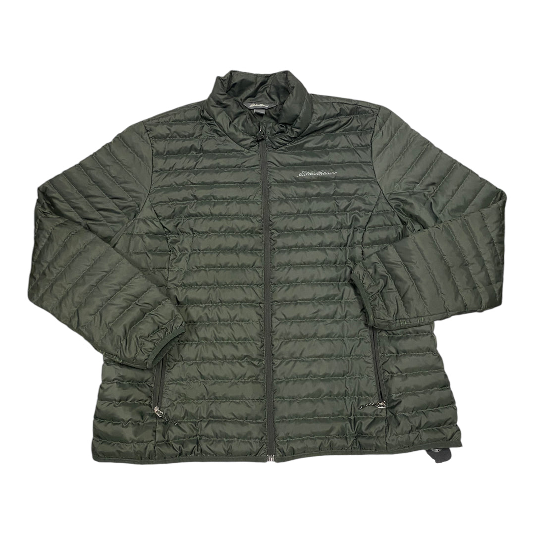 Jacket Puffer & Quilted By Eddie Bauer In Green, Size: Xxl