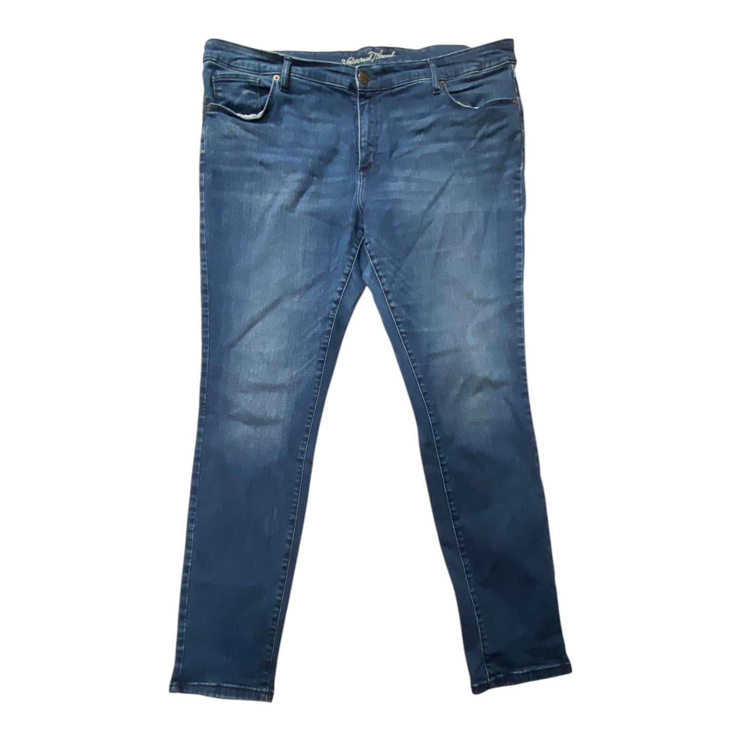 Jeans Skinny By Universal Thread In Blue Denim, Size: 22