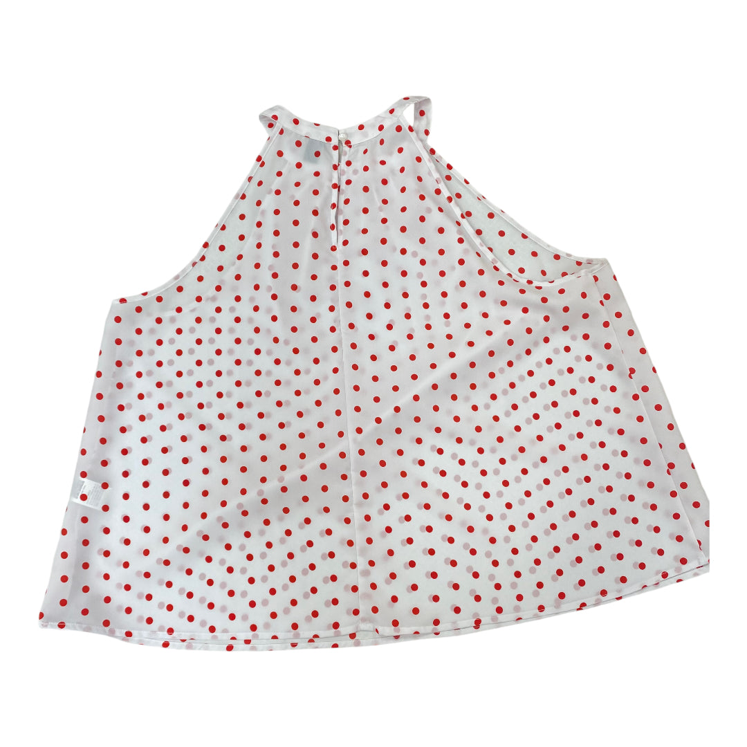 Top Sleeveless By Cmc In Polkadot Pattern, Size: 4x