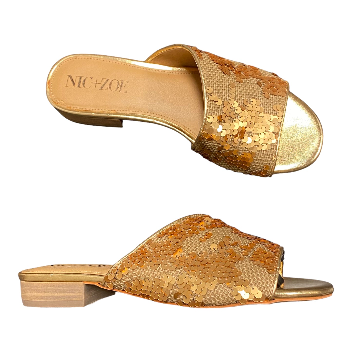 Sandals Flats By Nic + Zoe In Gold, Size: 7