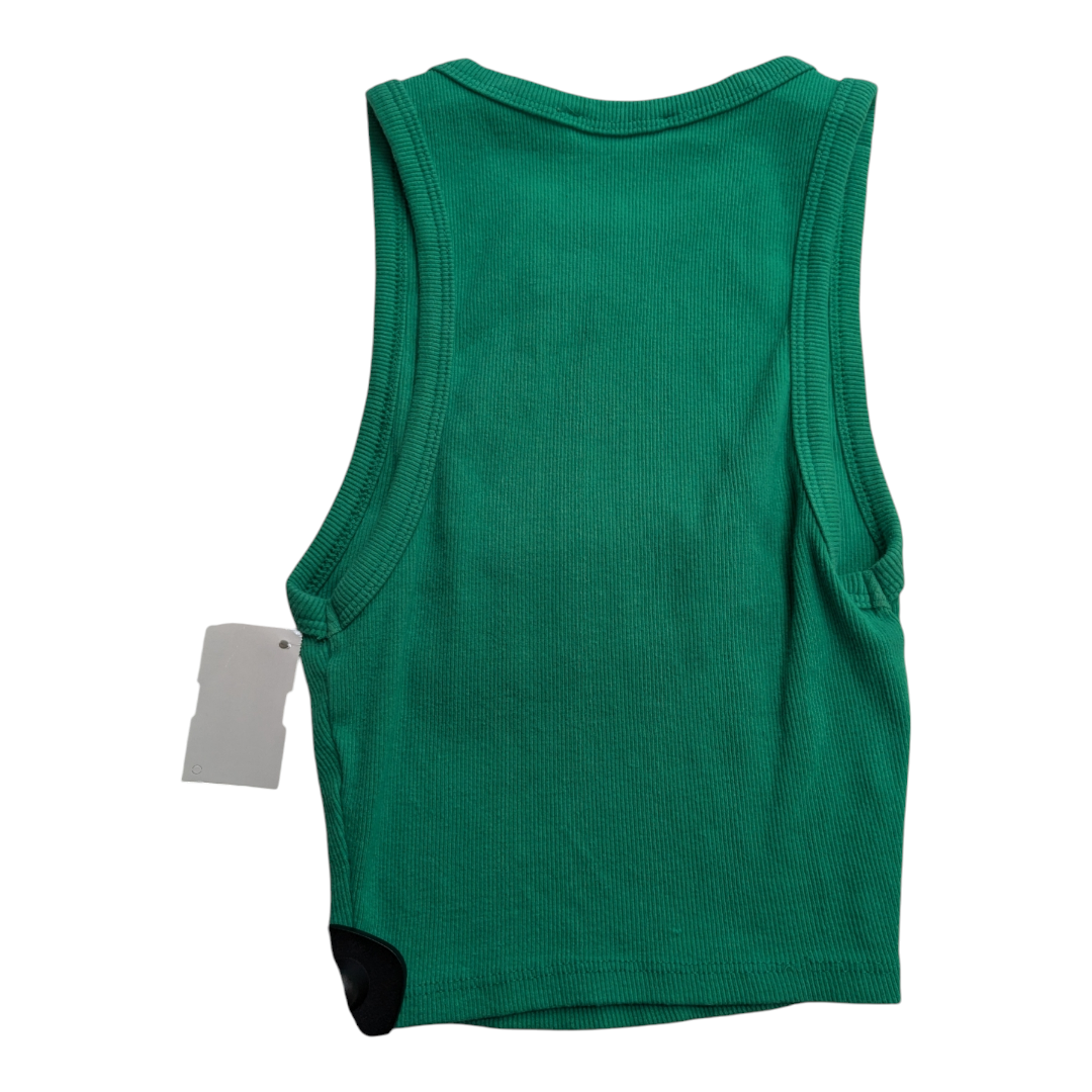 Top Sleeveless By Zara In Green, Size: S