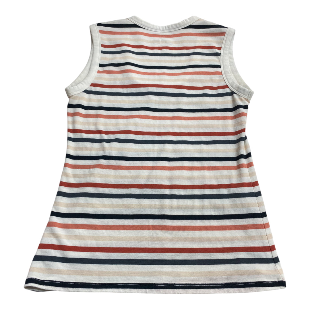 Top Sleeveless By Universal Thread In Striped Pattern, Size: S