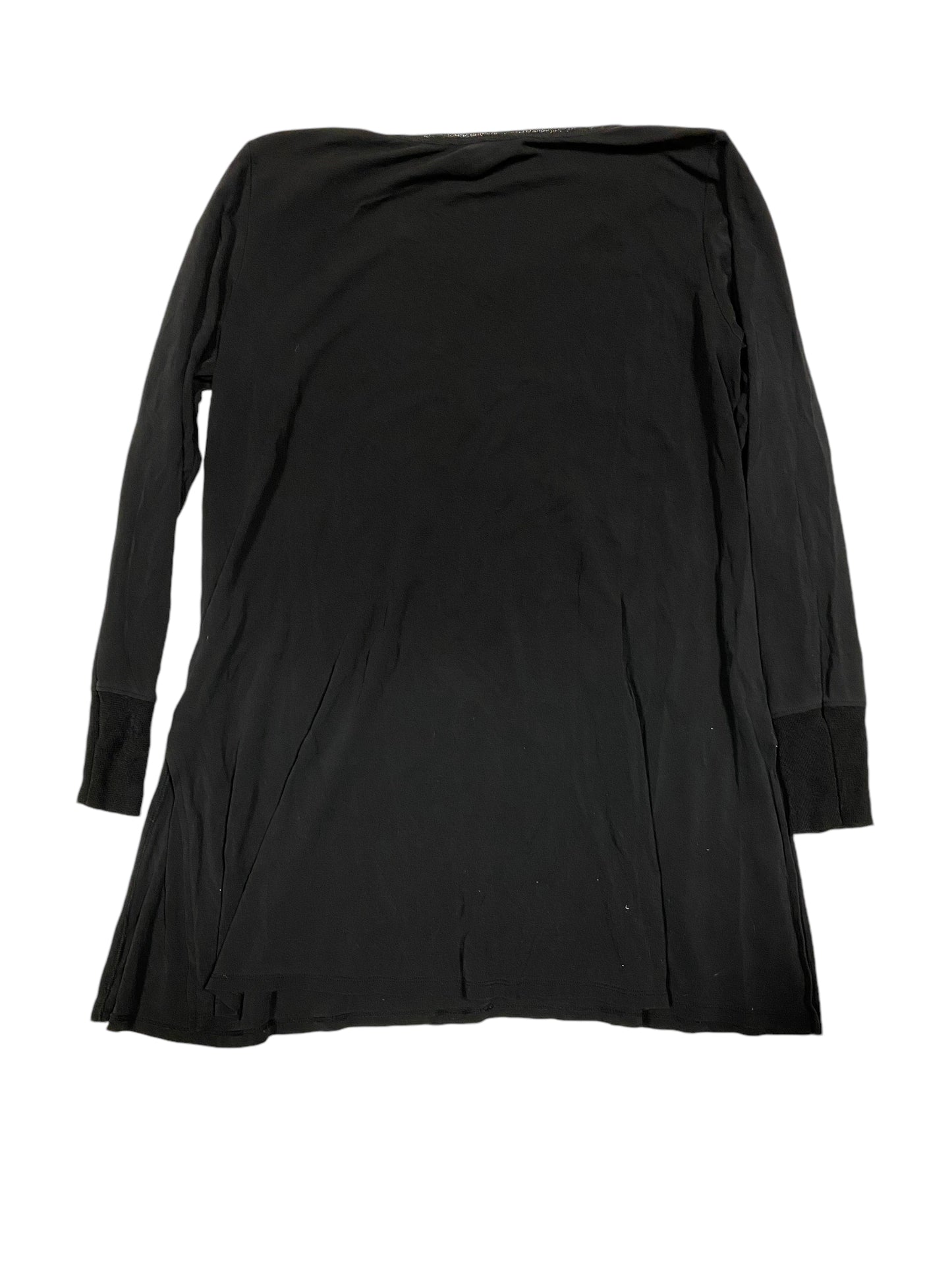 Top Long Sleeve Designer By Eileen Fisher In Black, Size: M