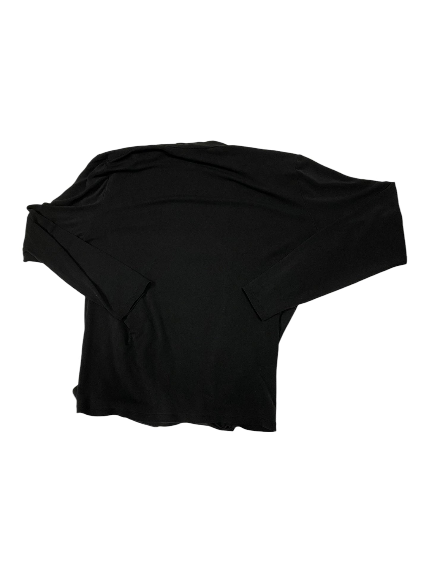 Top Long Sleeve Designer By Eileen Fisher In Black, Size: L