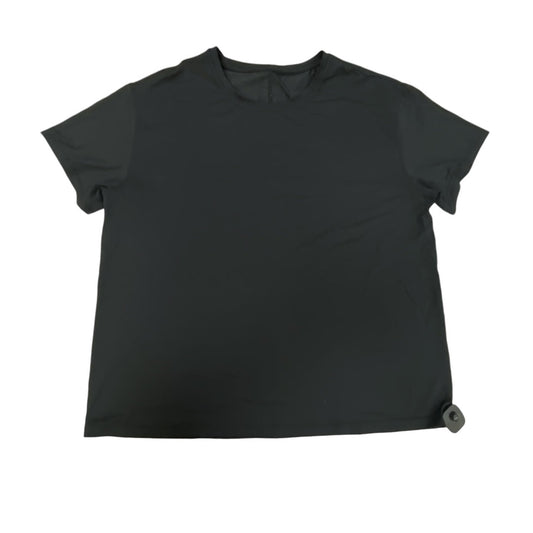 Athletic Top Short Sleeve By Lululemon In Black, Size: 1x