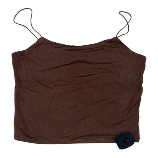 Tank Top By BE COOL In Brown, Size: L