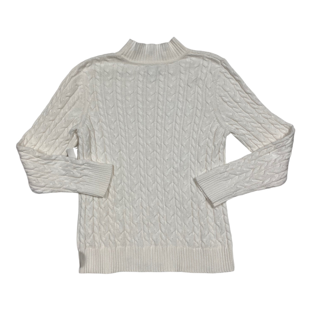 Sweater By Croft And Barrow In White, Size: Lp