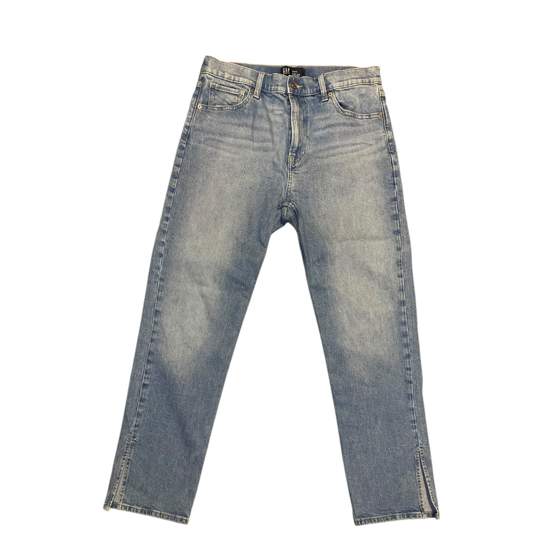 Jeans Straight By Gap In Blue Denim, Size: 12