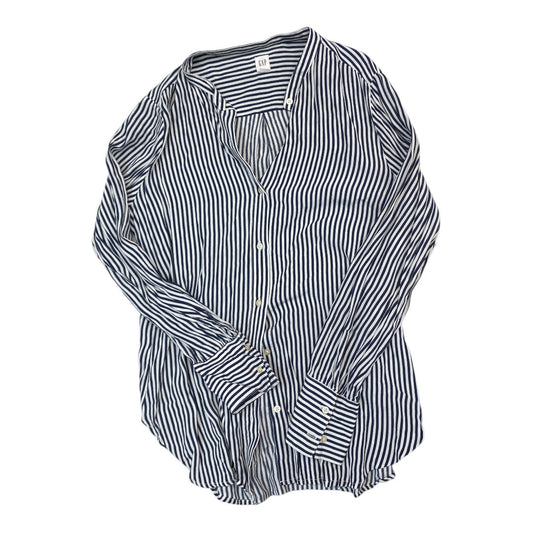 Top Long Sleeve By Gap In Striped Pattern, Size: M