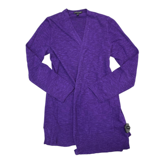 Sweater Cardigan Designer By Eileen Fisher In Purple, Size: S