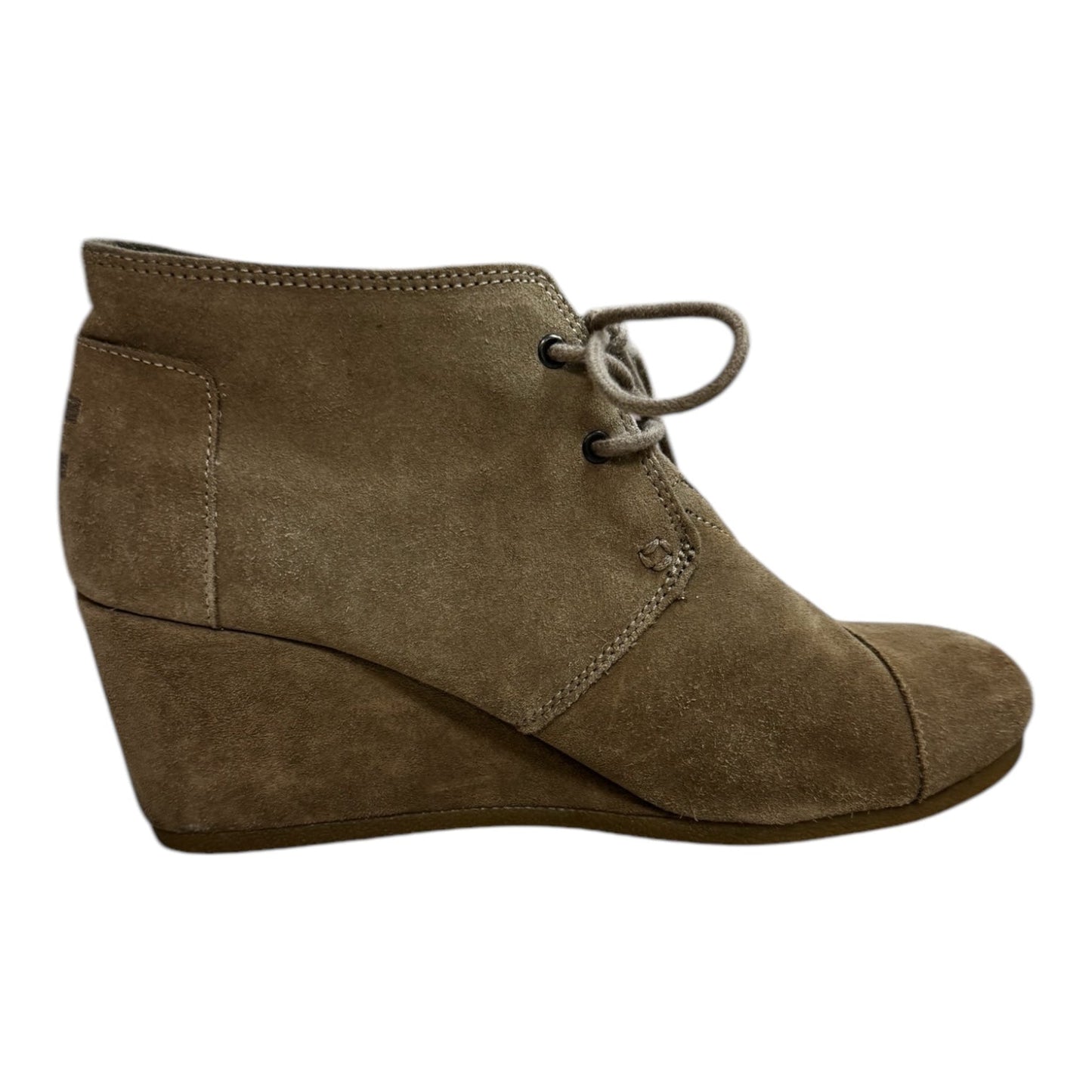 Boots Ankle Heels By Toms In Tan, Size: 9.5