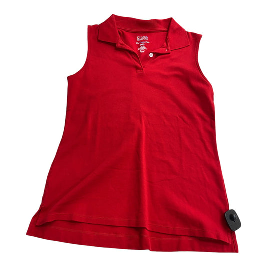 Top Sleeveless By Croft And Barrow In Red, Size: S