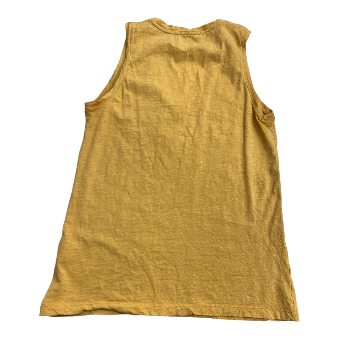 Top Sleeveless Basic By Madewell In Yellow, Size: S