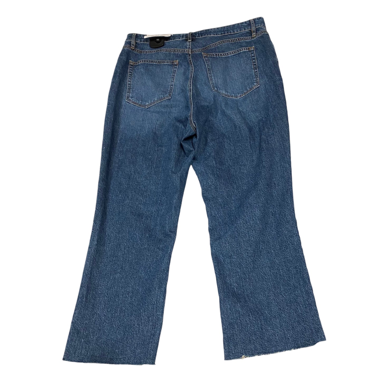 Jeans Straight By Loft In Blue Denim, Size: 14