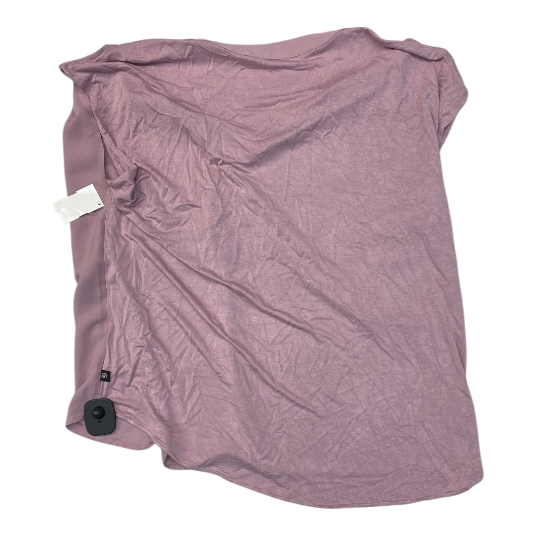 Top Short Sleeve By Banana Republic In Purple, Size: L