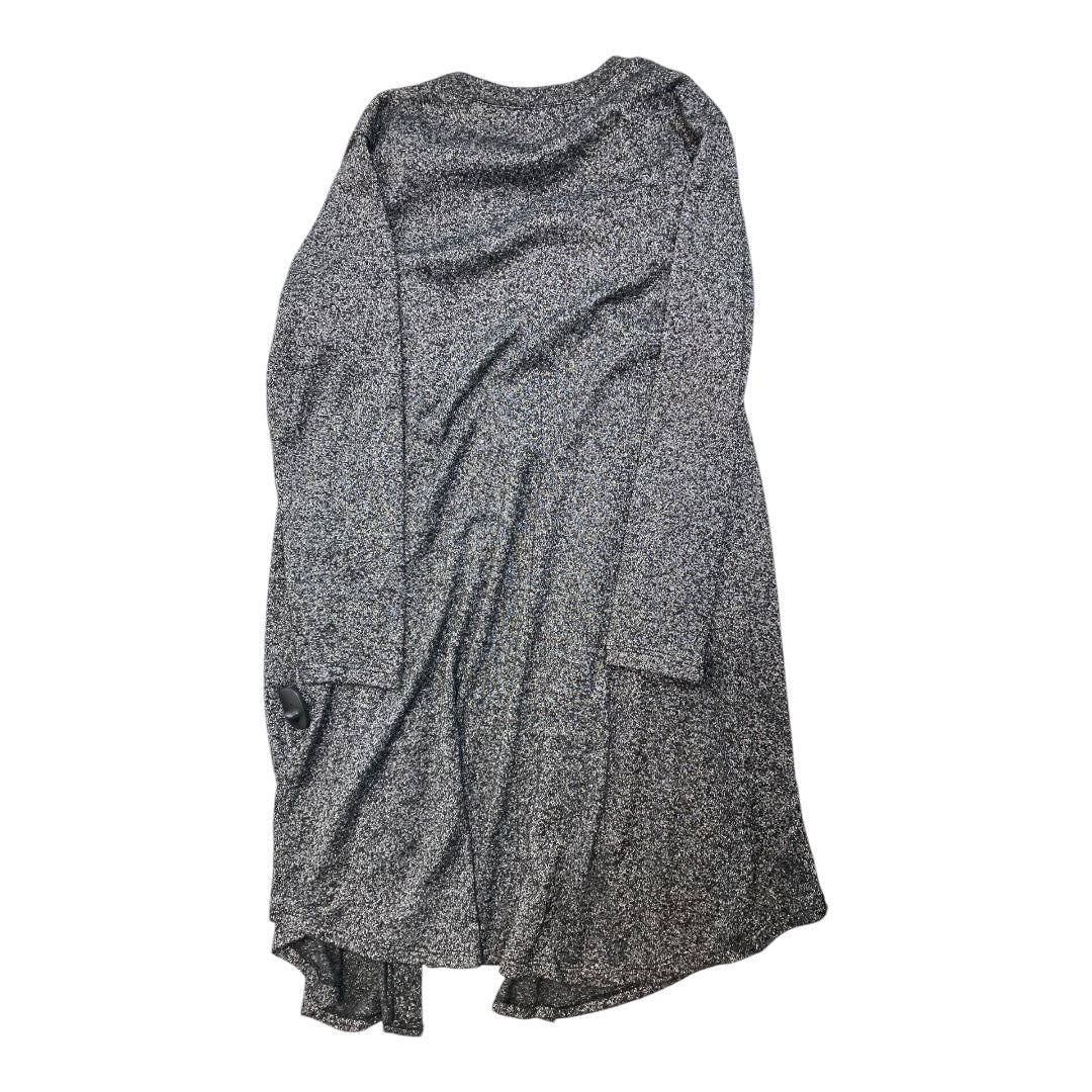 Cardigan By Maurices In Black & Silver, Size: 1x