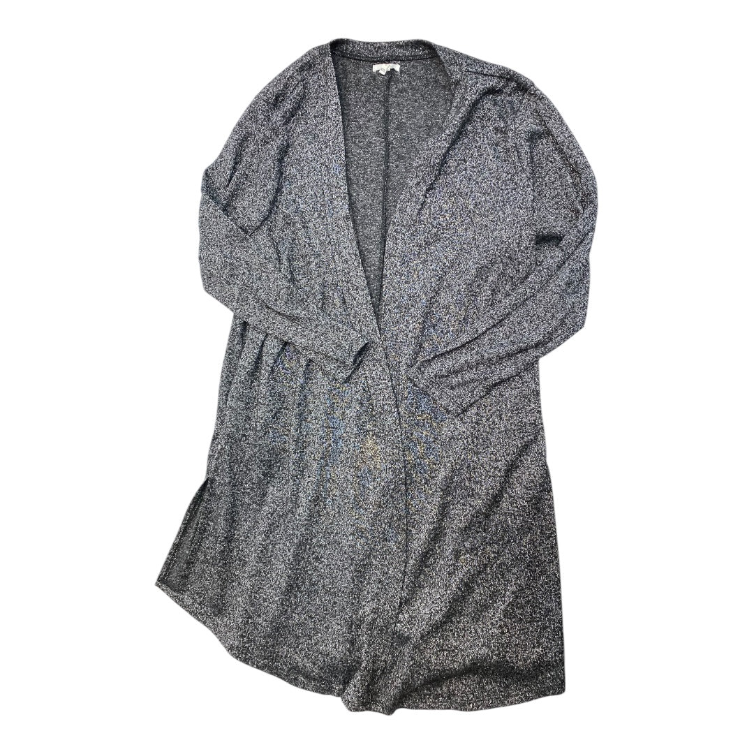 Cardigan By Maurices In Black & Silver, Size: 1x