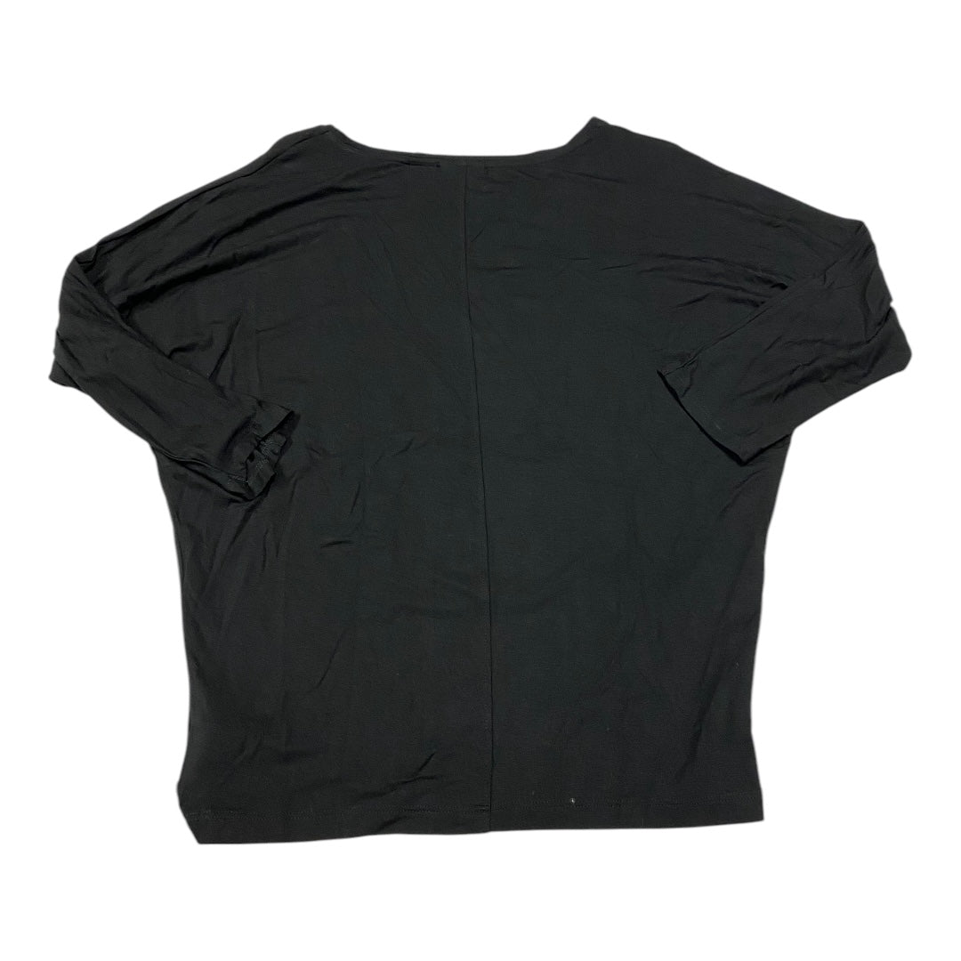 Top 3/4 Sleeve Basic By Tahari By Arthur Levine In Black, Size: M