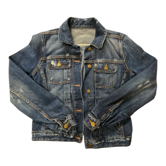 Jacket Denim By Gap In Blue Denim, Size: M