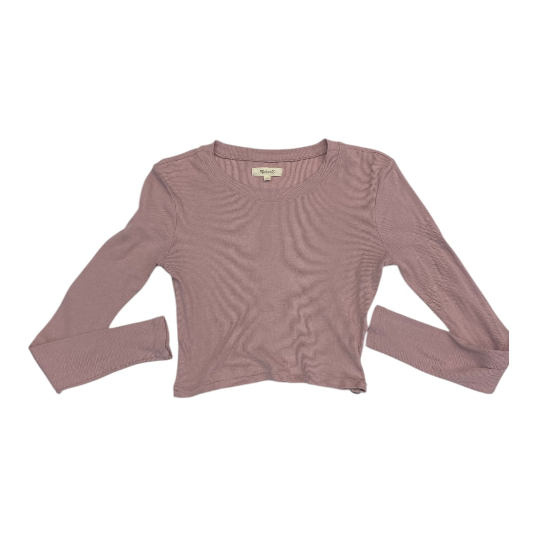 Top Long Sleeve Basic By Madewell In Pink, Size: S