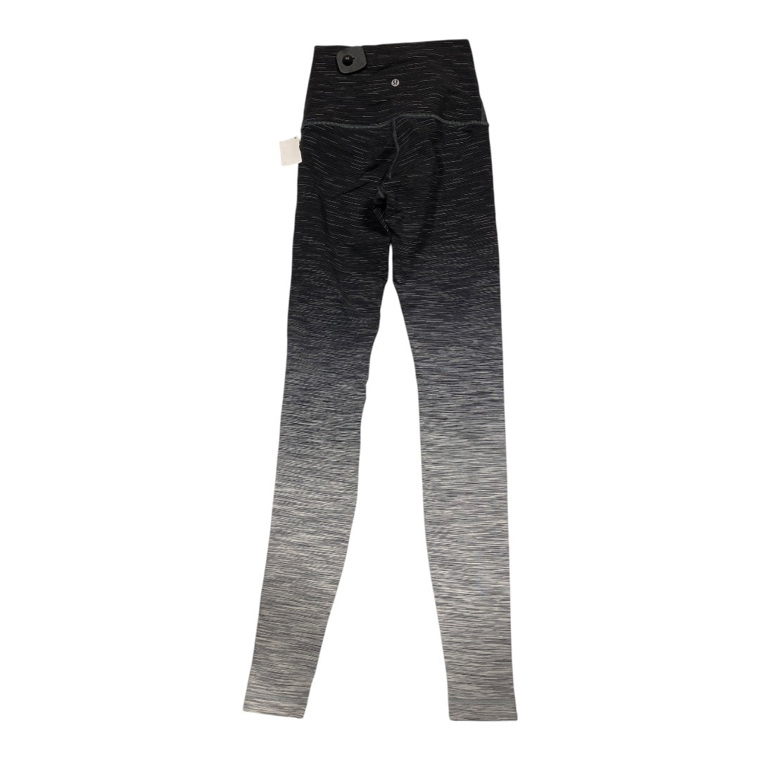 Athletic Leggings By Lululemon In Black & Grey, Size: 6