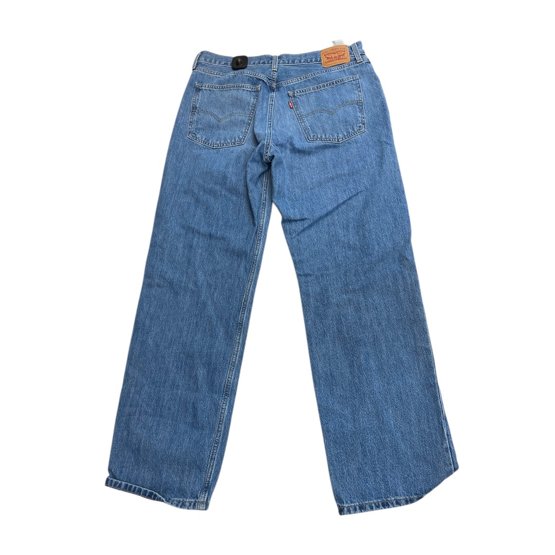 Jeans Straight By Levis In Blue Denim, Size: 12