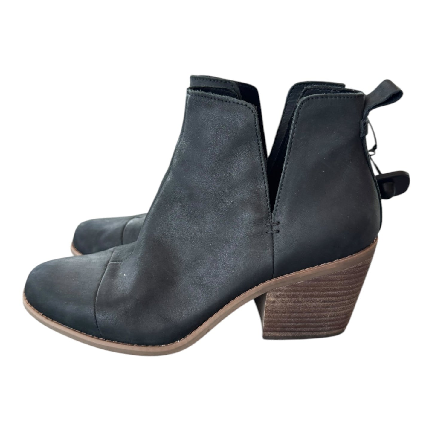 Boots Ankle Heels By Toms In Black, Size: 9.5