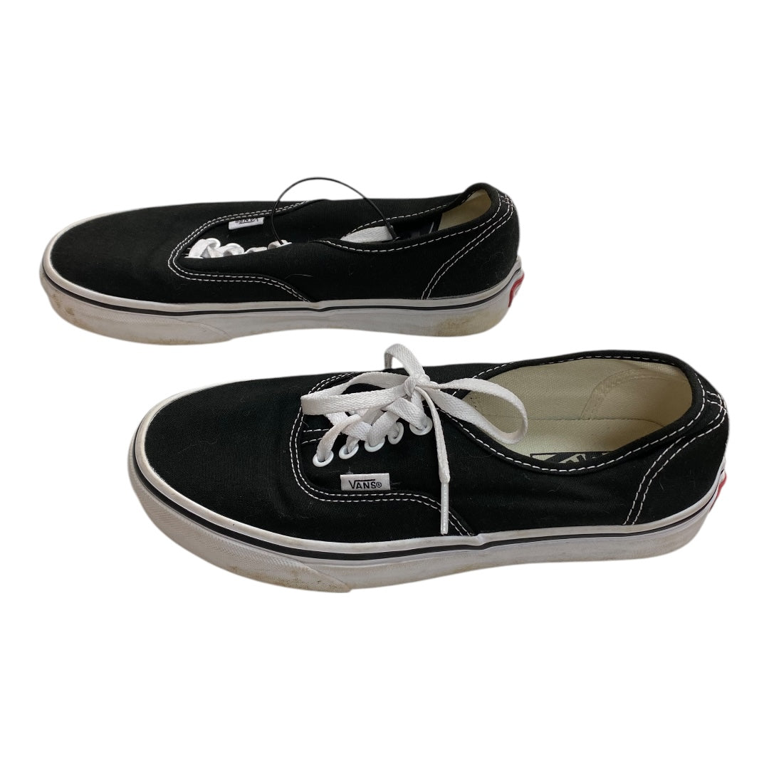 Shoes Sneakers By Vans In Black & White, Size: 9