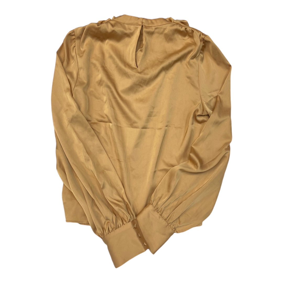 Top Long Sleeve By Joie In Gold, Size: S