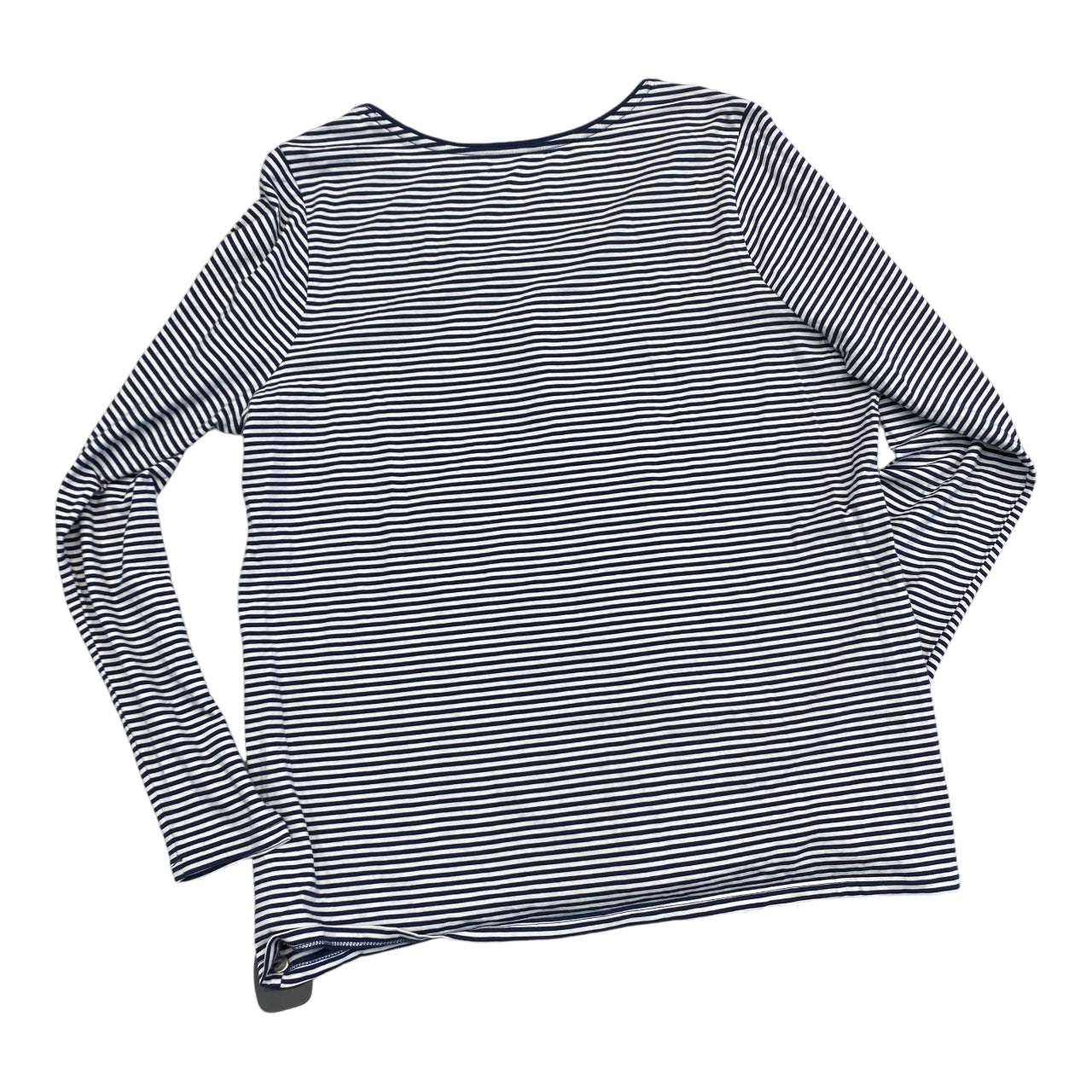 Top Long Sleeve Basic By Lands End In Striped Pattern, Size: 1x