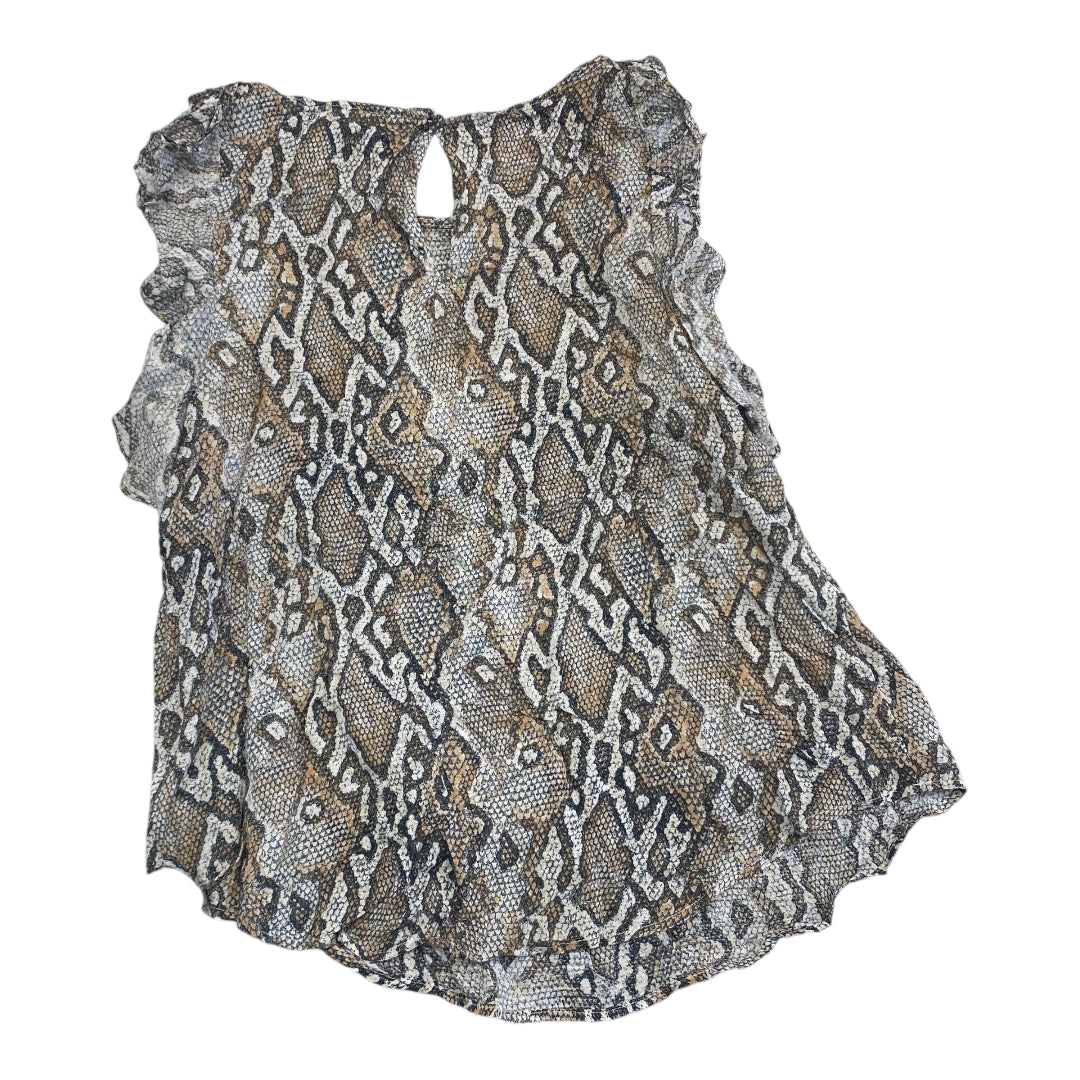 Top Sleeveless By A New Day In Snakeskin Print, Size: Xxl