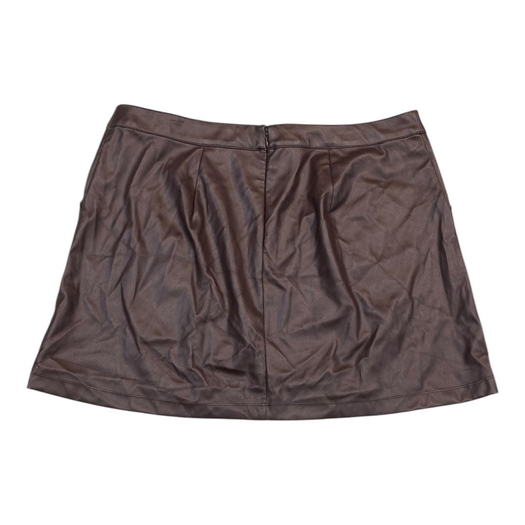 Skirt Mini & Short By A New Day In Brown, Size: Xxl