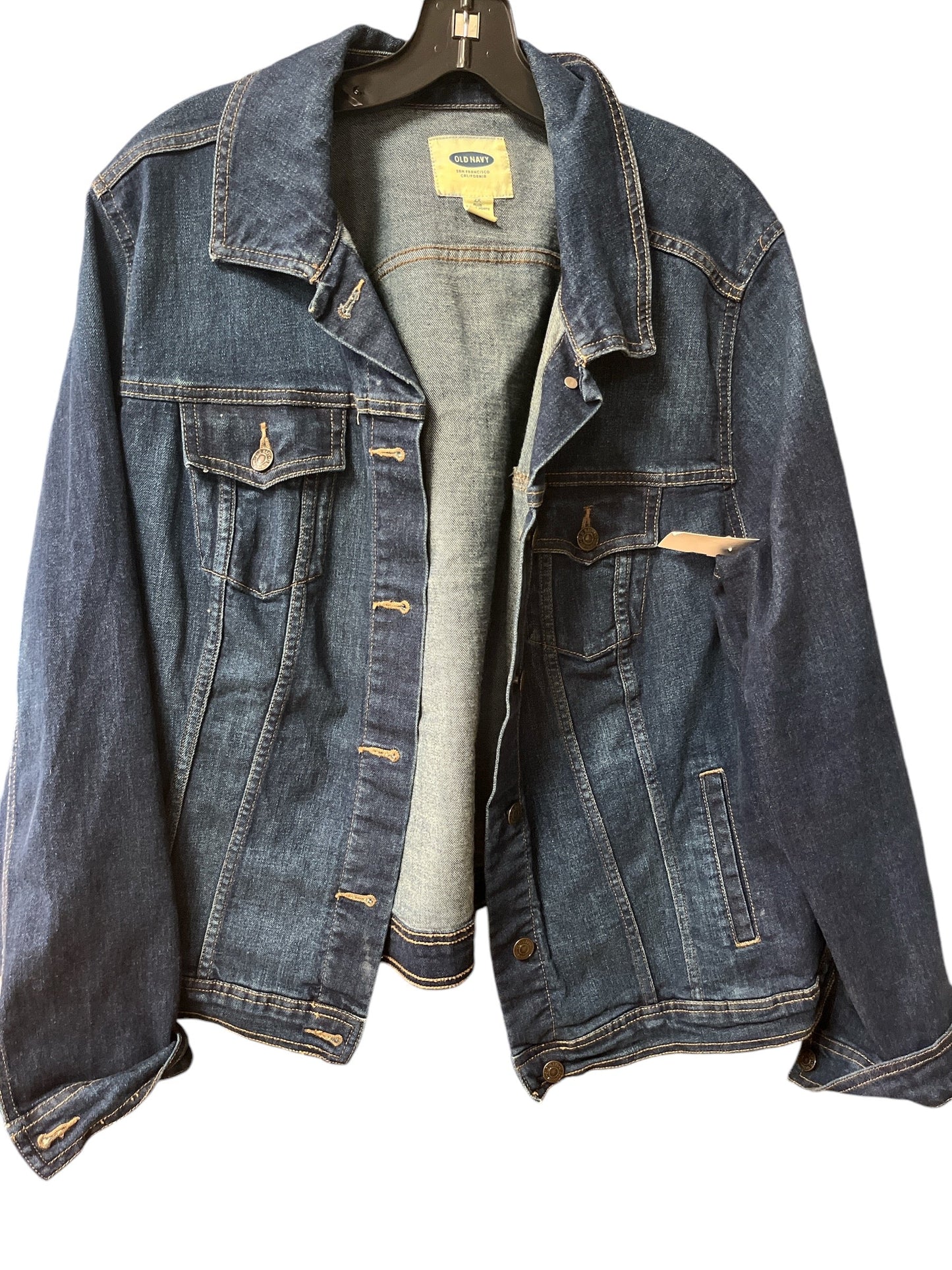 Jacket Denim By Old Navy In Blue Denim, Size: 2x