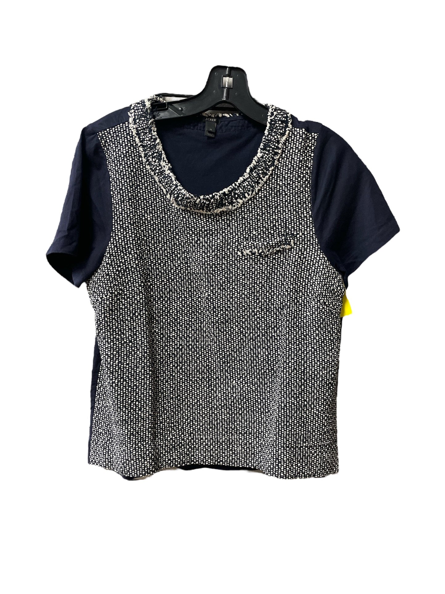 Top Short Sleeve By J. Crew In Navy, Size: M