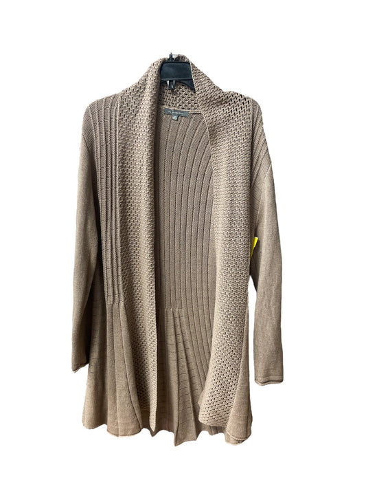 Sweater Cardigan By Ny Collection In Tan, Size: Xl