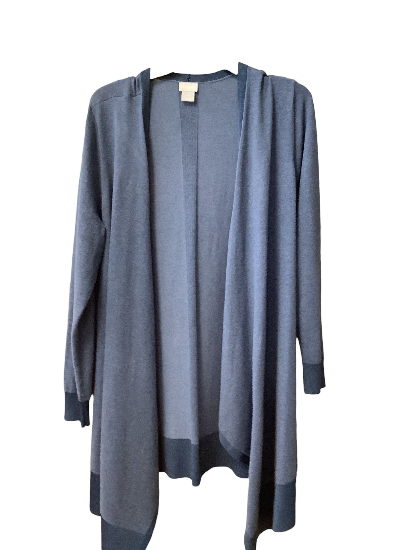 Sweater Cardigan By Chicos In Blue, Size: L