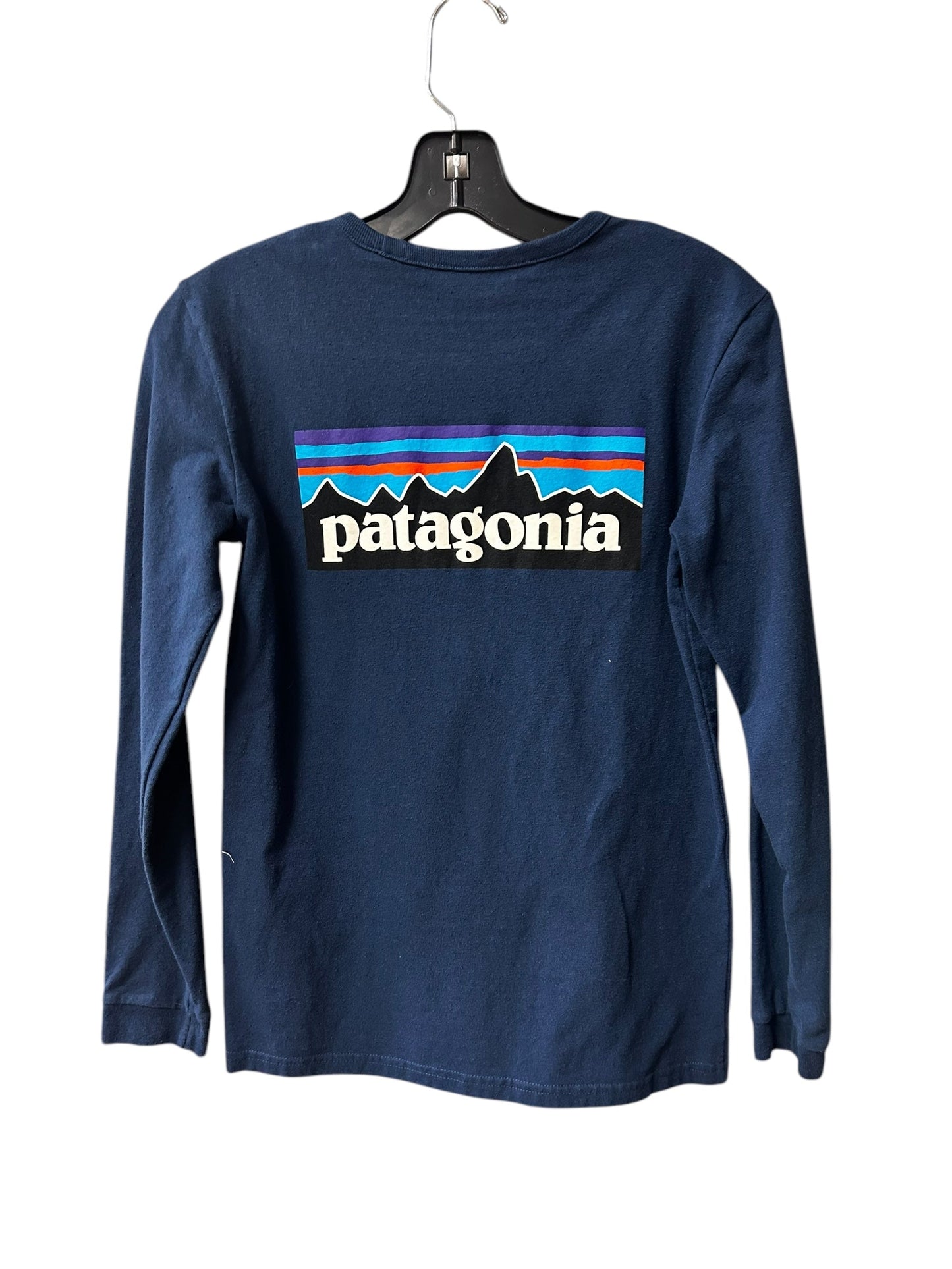 Athletic Top Long Sleeve Crewneck By Patagonia In Blue, Size: Xs