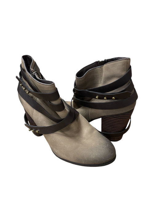 Boots Ankle Heels By Bp In Taupe, Size: 9.5