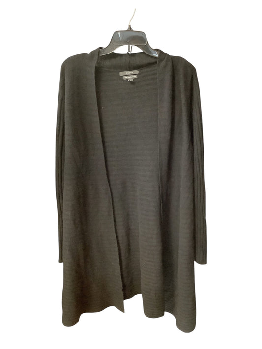 Sweater Cardigan Cashmere By Tahari By Arthur Levine In Black, Size: L