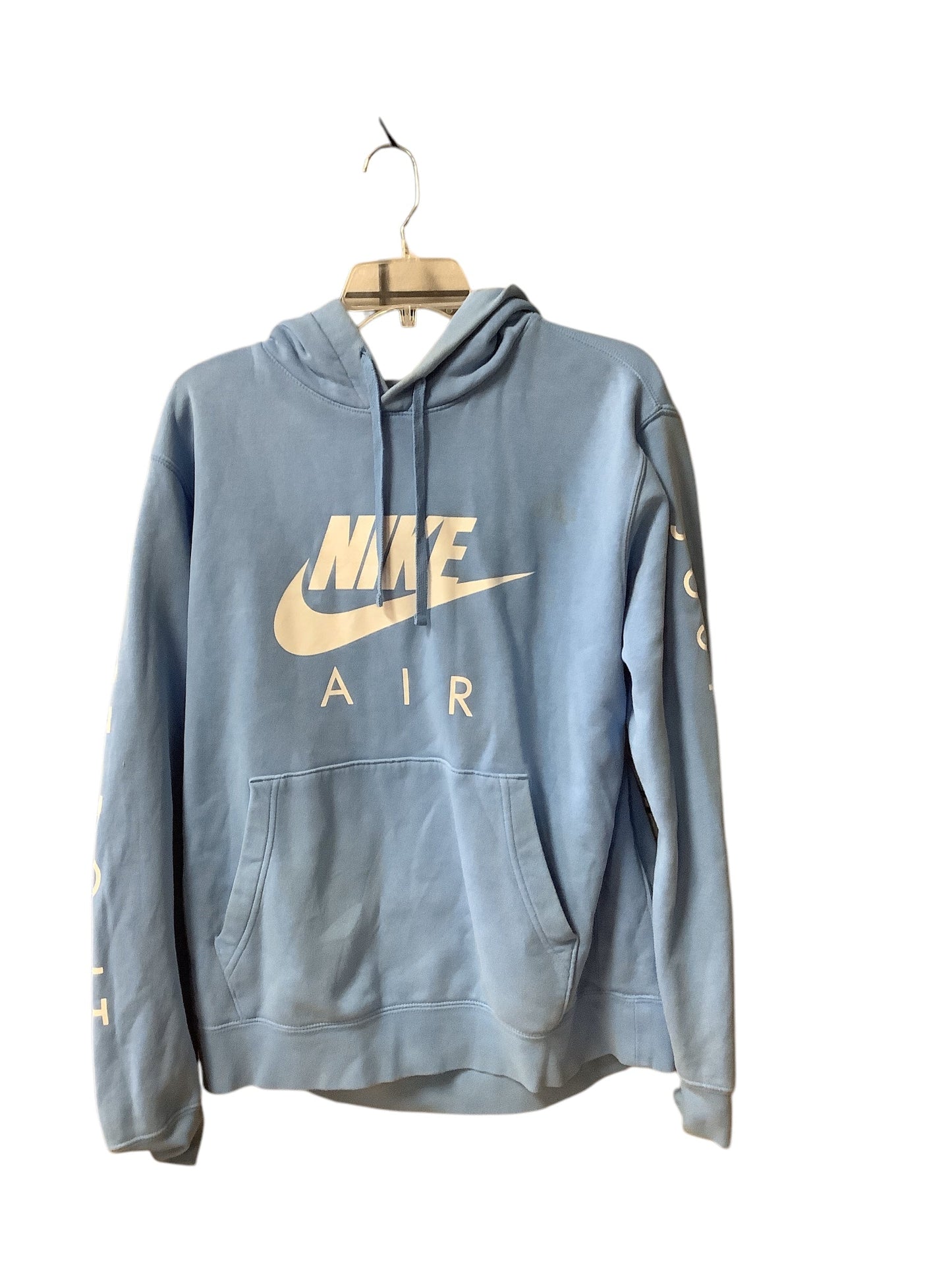 Athletic Sweatshirt Hoodie By Nike Apparel In Blue, Size: L