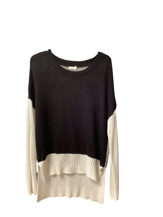 Sweater By Harper In Black White, Size: L