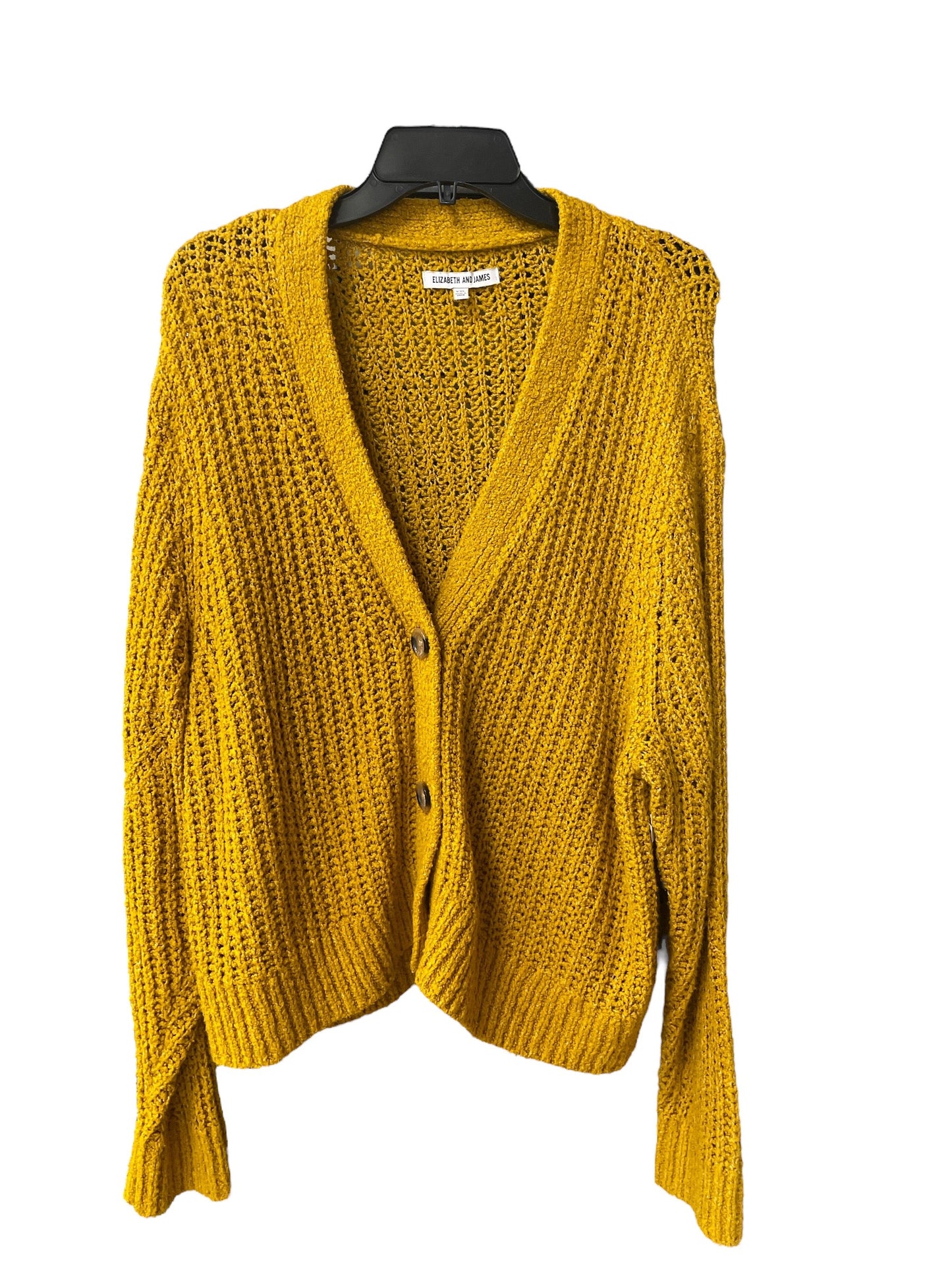 Sweater Cardigan By Elizabeth And James In Yellow, Size: 18