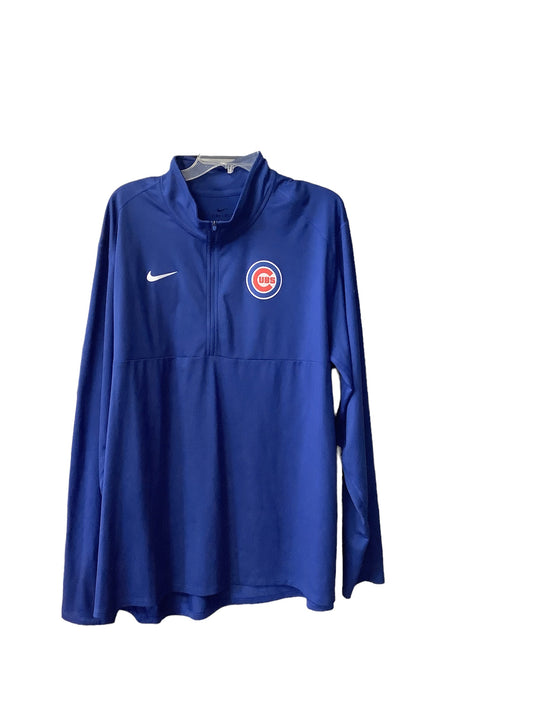 Athletic Top Long Sleeve Collar By Nike Apparel  Size: 3x