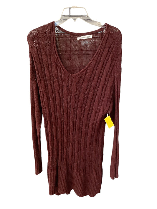 Tunic Long Sleeve By Maurices In Maroon, Size: 22