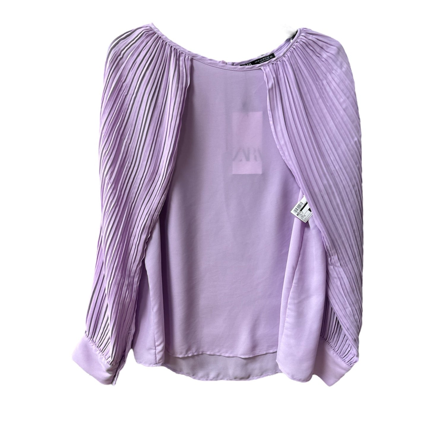 Top Long Sleeve By Zara In Purple, Size: M