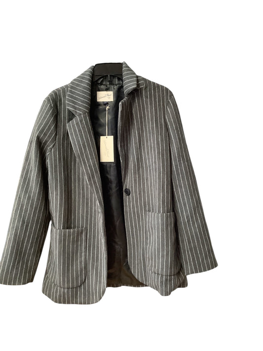 Jacket Fleece By Universal Thread In Striped Pattern, Size: S