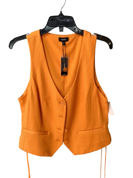 Vest Other By Express In Orange, Size: M