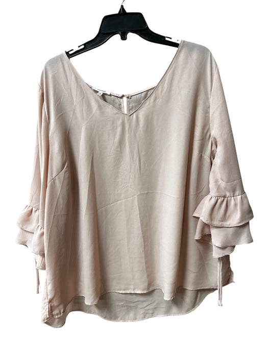 Top Long Sleeve By Maurices In Pink, Size: 1x