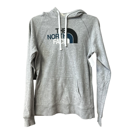 Athletic Sweatshirt Hoodie By The North Face In Grey, Size: M