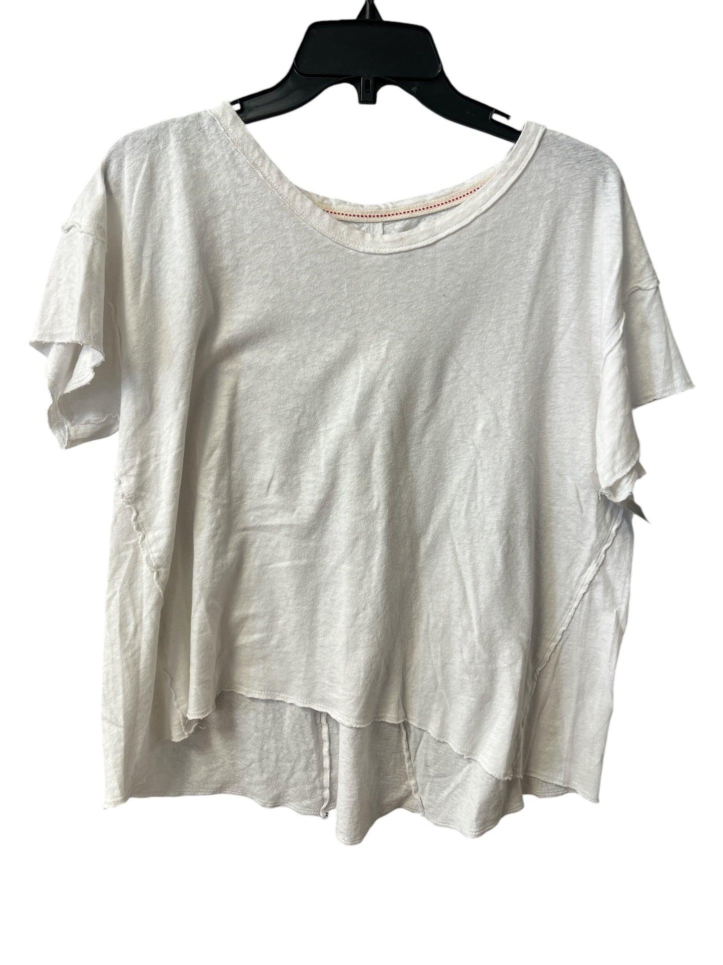 Top Short Sleeve Basic By Pilcro In White, Size: M